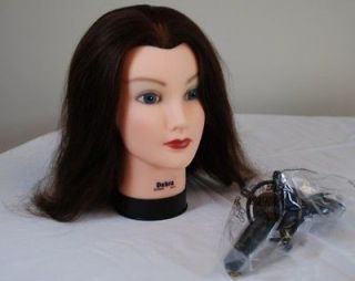 NW Debra Cosmetology Mannequin Head 100% human hair w/ FREE clamp by