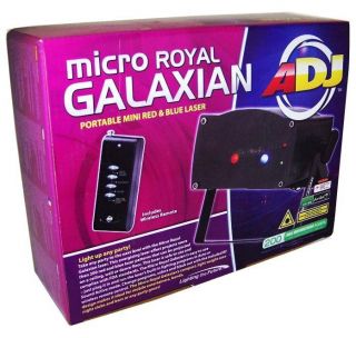 American DJ Micro Royal Galaxian Portable Mini Red and Blue Laser With