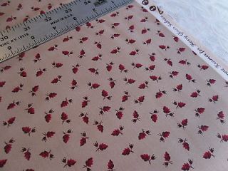 Henry Glass Quilting Fabric. 2 yds. Malvern Hill. Red Leaves