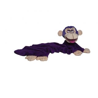 New Cuddleuppets Snugglepets Cuddle Uppets Purple Monkey Blanket and