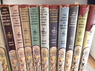 Lot 11 THE HAPPY HOLLISTERS Books 50s 60s Chil dren Mystery J erry