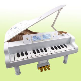 Children 17 Keys White Mini Piano Music Play Instrument Toy