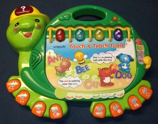 & TEACH TURTLE Learning Educational ABC Alphabet Musical Toy   EUC