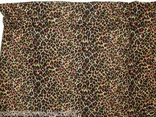Curtain Valances* Leopard Cheetah Print *Nice*Coton Fabric* Free