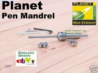 Planet Pen Mandrel   to fit MT 2 Woodturning Lathe MT2