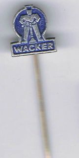 Pin Badge WACKER hammer drill vibrators Hat Lapel  old