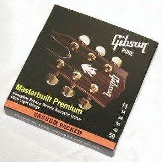 GIBSON MASTERBUILT ACOUSTIC GUITAR STRINGS 11/52