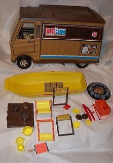 Vtg 70s BIG JIM RV Sports Camper Action Figure Mattel Toy Accessories