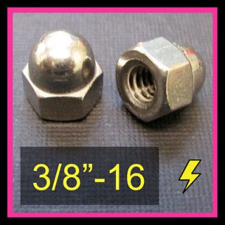 Stainless Steel Acorn Nuts (Cap Nuts) 3/8 16 Qty 50