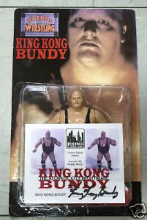 Bundy Limited Edition Signed Wrestling Action Figure Only 500 Made