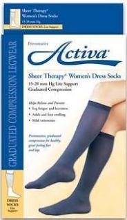 Activa Women Dress Compression Socks 15 20mmhg Supports