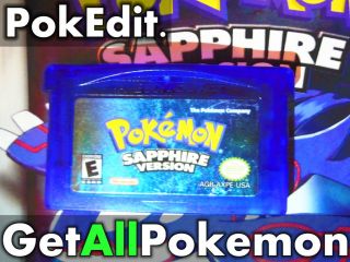 PokEdit Pokemon Sapphire Used Nintendo DS GBA All 386 Shiny Edit