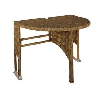 Blue Star Group Terrace Mates Adena Half Round Dining Table