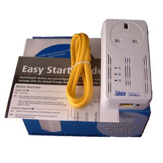 Solwise HomePlug AV 500Mbps Pass Through Adapters Powerline NET PL