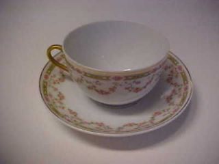 Vintage Victoria Austria Porcelain China Cup Saucer #V3
