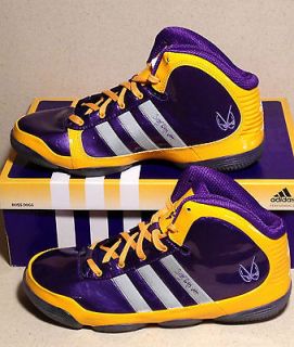 New Adidas adiPure Snoop Dogg Purple/Gold Basketball Shoes Mens (10