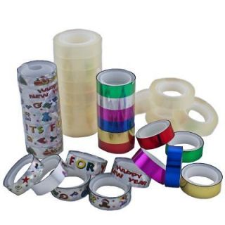 Newly listed 36 Roll Tape Dispenser Refill Kit Clear Metallic Color