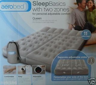 Aerobed QUEEN Sleep Basics Airbed Mattress Adjustable Sleep Zones with