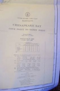 NAUTICAL CHARTS CHESAPEAKE BAY POTOMAC RIVER FENWICK ISLAND 1961 82