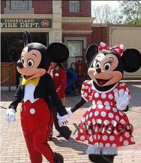 New Adult Suit Size MICKEY MOUSE AND MINNIE MOUSE mascot costume FAN