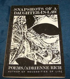 Of A Daughter In Law Poems 1954 1962 Adrienne Rich 1st thus Revised PB