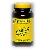 Garlic & Parsley Oil Natures Plus 180 Softgel