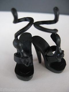 MONSTER HIGH ~BLACK CAT SHOES High Heels ~ New ~ Fits Abbey Draculaura