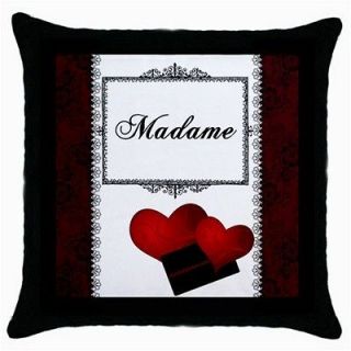 Madame Paris Theme Throw Pillow Cushion Cover Decor ~ Lounge, Den