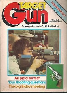 GUN #10 September 1980   Feinwerkbau 65 air pistol, rifles, shooting