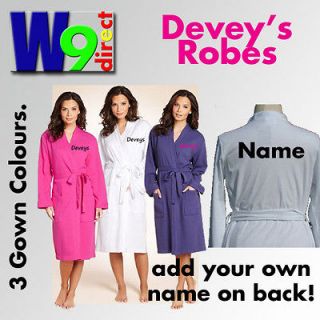 DEVEYS ROBE Hotel GB. Hilary Devey Waffle Bath Robe with your won