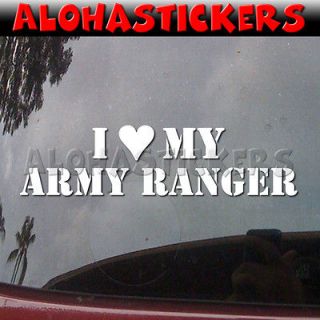 Love Heart My ARMY RANGER Car Truck Graphics Vinyl Decal Window
