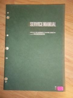 Akai Service Manual/Parts List~4000DS Tape Deck~Original~ Repair