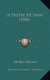 Le Pretre de Nemi (1886) NEW by Ernest Renan