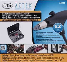 AZT3206 A320 Single Action Internal Mix Airbrush Kit Aztec Airbrush