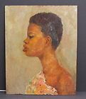 Ed Dumas Oil Painting Afro American Woman Portrait PA