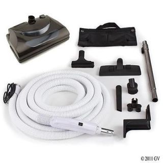 Central Vacuum Electric Hose Power nozzle head complete Kit fits any