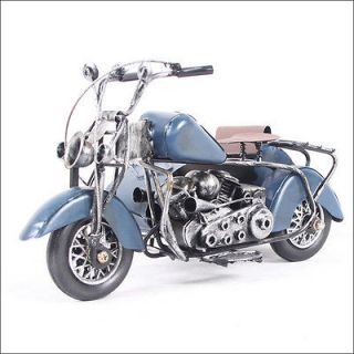 0304C Three Wheeled HandMake Metal Welding Motorcycle Blue Spray