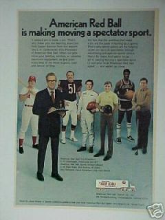 Ball Pete Rose~Reds Dick Butkus~Bears Al Unser~Auto Racing Promo Ad