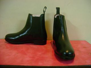 English Riding Jodhpur Short Leather Boot Rubber Sole PVC Lining size