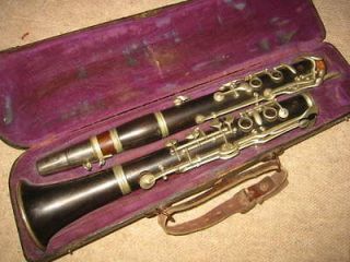 Nice old wooden Bb Clarinet 4rings ALBERT? System