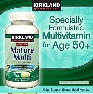 Kirkland Mature Age 50+ Multi Vitamins & Minerals w/ Lycopene Lutein