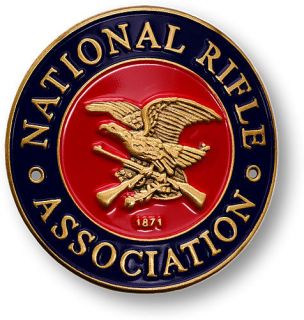 NRA NATIONAL RIFLE ASSN. HIKING/WALKING STICK MEDALLION