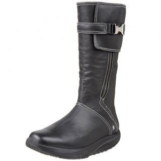 MBT Womens GOTI Casual Mid Leather Rocker Bottom Toning Boots [ Black