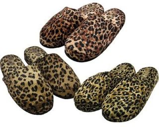 Leopard Print Plush Soft Animal House Slippers for Men & Women