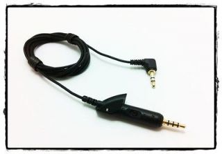 Audio Cable w/ airline adaptor for Bose Quiet Comfort QC 15 Headphones