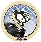NHL Pittsburgh Penguins w/ Logo & Puck 18 Hockey Party Mylar Foil