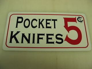 Vintage style Pocket Knife Sign General Store Shop
