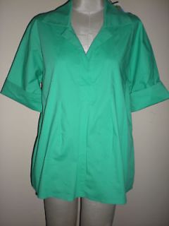 Finley Kelly Green Artist Smock Tunic Blouse S $152 New