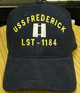 USS CORAL SEA CV/CVB/CVA 43 ENLISTED RANK INSIGNIA EMBROIDERED CAP HAT