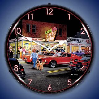 Bruce Kaiser Crazy Eds Lighted Clock